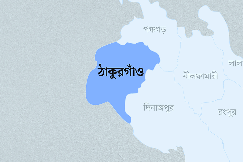 ঠাকুরগাঁও জেলার মানচিত্র