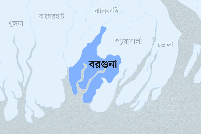 বরগুনা জেলার মানচিত্র