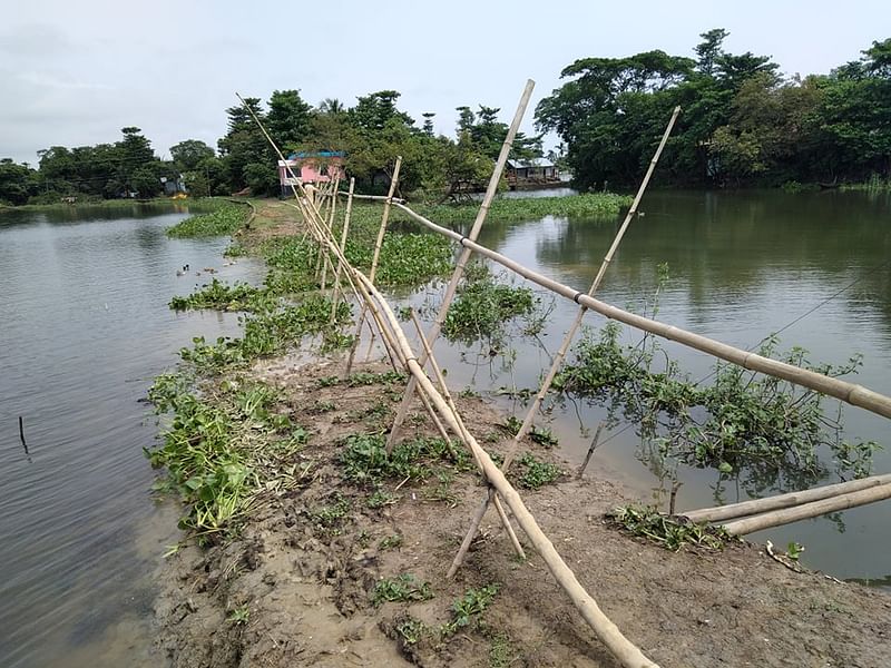 সুনামগঞ্জ সদর উপজেলার চেকনিকারা-ইছাগড়ি সড়কের কাজ চার বছর ধরে বন্ধ