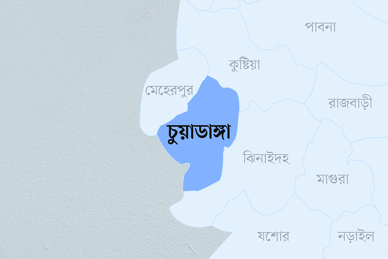 চুয়াডাঙ্গা জেলার মানচিত্র