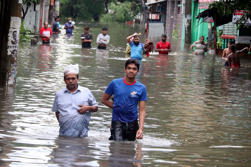 রংপুর শহরে জলাবদ্ধতা