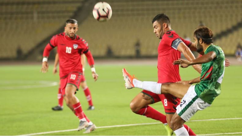 ২০১৯ সালের সেপ্টেম্বরে তাজিকিস্তানে হয়েছিল বাংলাদেশ–আফগানিস্তানের প্রথম লেগের ম্যাচটি।