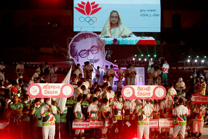 প্রধানমন্ত্রী শেখ হাসিনা উদ্বোধন ঘোষণা করেন বঙ্গবন্ধু গেমসের।