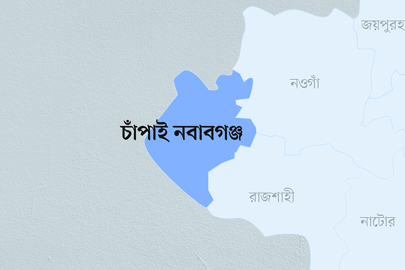 চাঁপাইনবাবগঞ্জ জেলার মানচিত্র