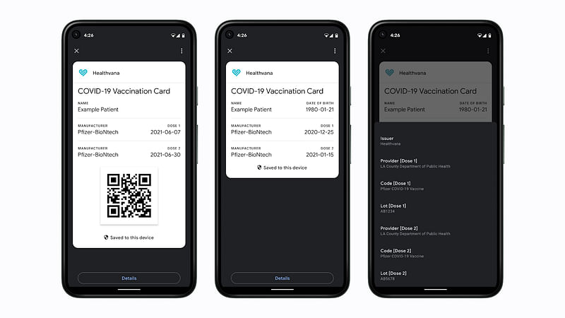 অ্যান্ড্রয়েডের কোভিড কার্ডে যেভাবে করোনার ভ্যাকসিনের তথ্য দেখাবে