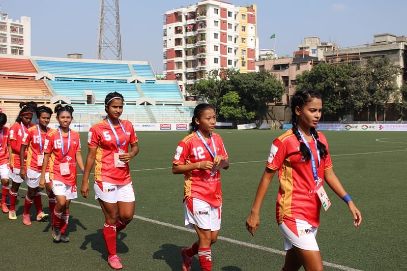 উত্তরা ফুটবল ক্লাব লিমিটেডকে ২-০ গোলে হারিয়েছে বসুন্ধরা কিংস