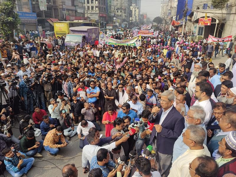 ১৮ ফেব্রুয়ারি দেশের সব মহানগরে পদযাত্রা কর্মসূচি পালনের ঘোষণা দিয়েছে বিএনপি