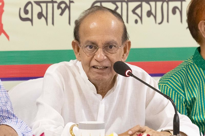 জাতীয় পার্টির (মঞ্জু) চেয়ারম্যান আনোয়ার হোসেন মঞ্জু