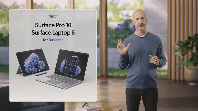 অনুষ্ঠানে ‘সারফেস প্রো ১০’ এবং ‘সারফেস ল্যাপটপ ৬’ প্রদর্শন করেছে মাইক্রোসফট