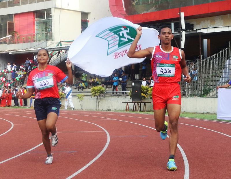 জাতীয় জুনিয়র অ্যাথলেটিকসে বিকেএসপির অ্যাথলেটরা দাপট দেখিয়েছে