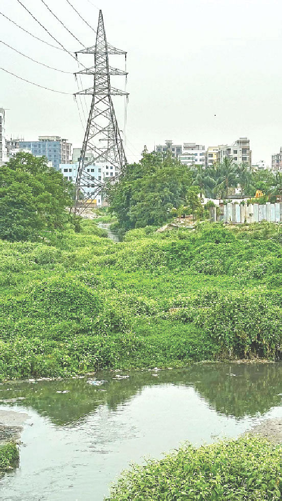 ১৫০ ফুট চওড়া খাল সংকুচিত হয়ে ১৫ থেকে ২০ ফুট হয়েছে। দীর্ঘদিন বর্জ্য অপসারণ না করার কারণে খালটির এমন দশা। গত শনিবার সকালে হাজারীবাগের কালুনগর খালে