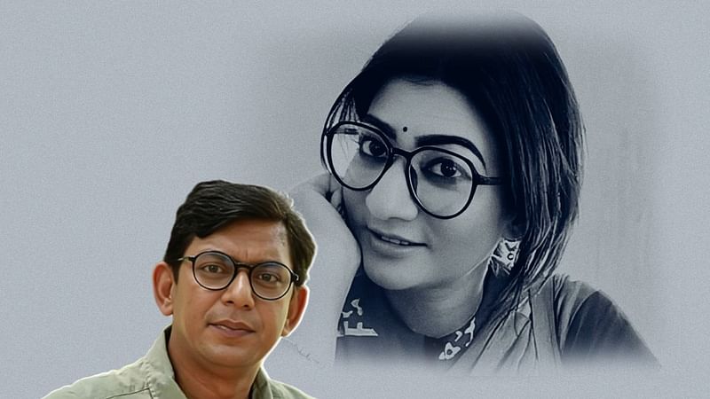 অভিনেত্রীর মৃত্যুতে শোকে বিহ্বল তাঁর ‘সাকিন সারিসুরি’ নাটকের সহকর্মী অভিনেতা চঞ্চল চৌধুরী। কোলাজ