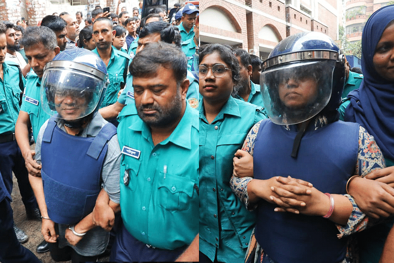 সাংবাদিক শাকিল আহমেদ ও ফারজানা রুপাকে আজ বৃহস্পতিবার আদালতে হাজির করে পুলিশ