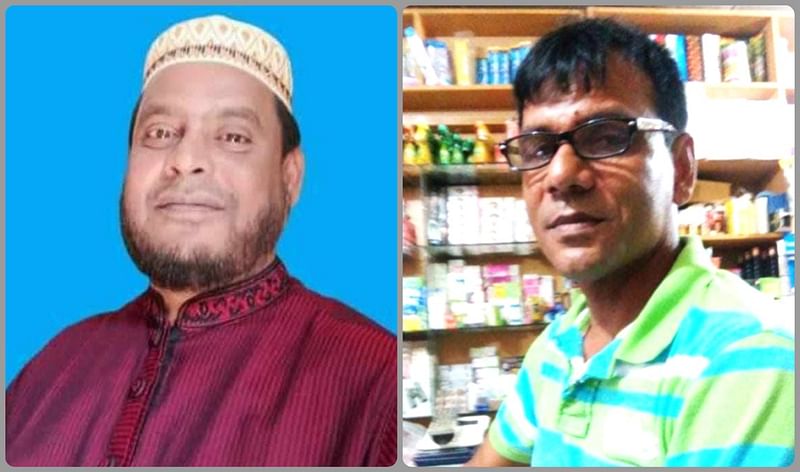 অব্যাহতি পাওয়া বিএনপি নেতা মো. মশিউর রহমান (বাঁয়ে) ও এম এ গণি