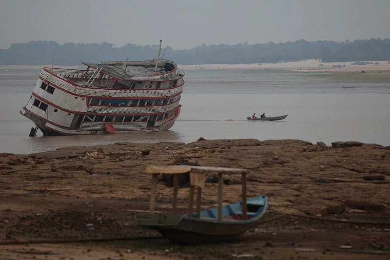 জলবায়ু পরিবর্তনের প্রভাবে ধীরে ধীরে শুকিয়ে গেছে ব্রাজিলের এই নদী