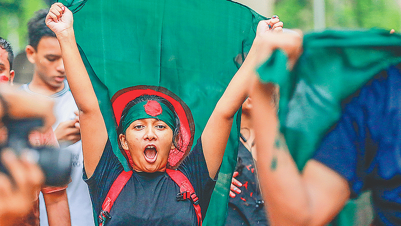 সেজানের ‘কথা ক’ গানটি মানুষকে আন্দোলনে উদ্বুদ্ধ করেছিল। ২ আগস্ট ২০২৪।