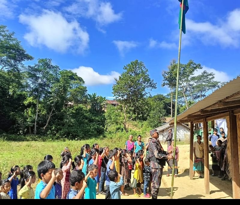 রাঙামাটি জুরাছড়ি উপজেলার দুর্গম দুমদুম্যাছড়ির পুন্নমণিছড়ায় বিজিবির সহায়তায় বিদ্যালয় স্থাপিত হয়েছে।  গত মঙ্গলবার দুপুরে