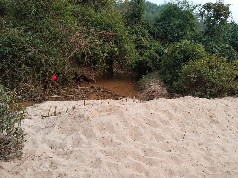 বিভাগের আপত্তি উপেক্ষা করে চুনতি বনাঞ্চলের ছড়ার (ঝিরি) পাশ থেকে বালু উত্তলনের নিলাম দিয়েছে উপজেলা প্রশাসন। এ জন্য স্থান চিহ্নিত করে লাল পতাকা লাগানো হয়েছে। এতে বনের ক্ষতির আশঙ্কা করছেন বন বিভাগের সংশ্লিষ্ট কর্মকর্তারা। সম্প্রতি তোলা