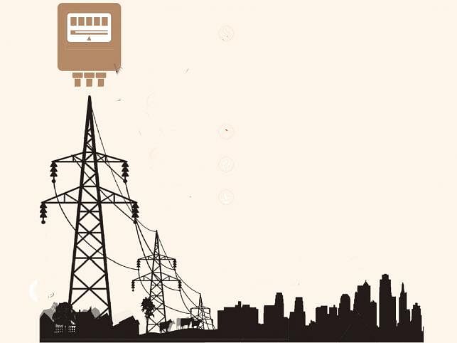 Illustration of a power supply line.