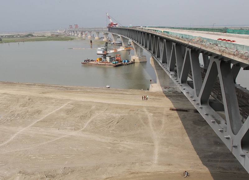 Under-construction Padma bridge. Photo: Zia Islam