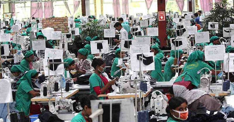 RMG workers at a factory