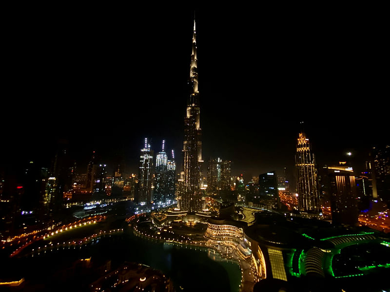 General view of Burj Khalifa in Dubai.