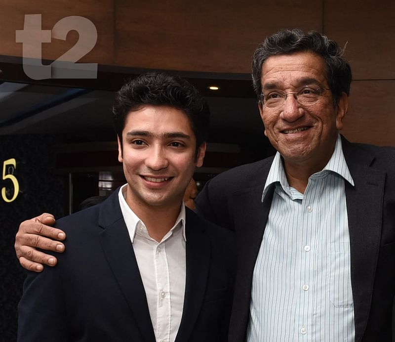 Sabyasachi Chakrabarty with son Gaurav Chakravarty (L)