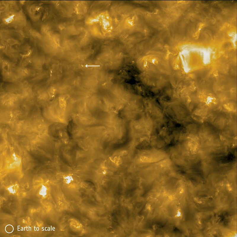 A high-resolution image of the Sun from the Extreme Ultraviolet Imager (EUI) taken with the HRIEUV telescope on NASA/ESA?s Solar Orbiter spacecraft taken on May 30, 2020 and released by ESA, 16 July 2020.