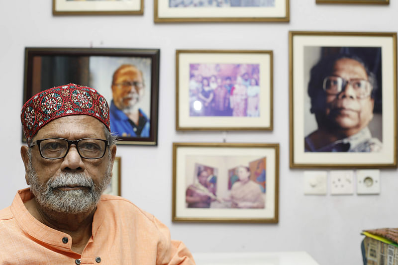 Murtaja Baseer in his living room on 17 August 2019