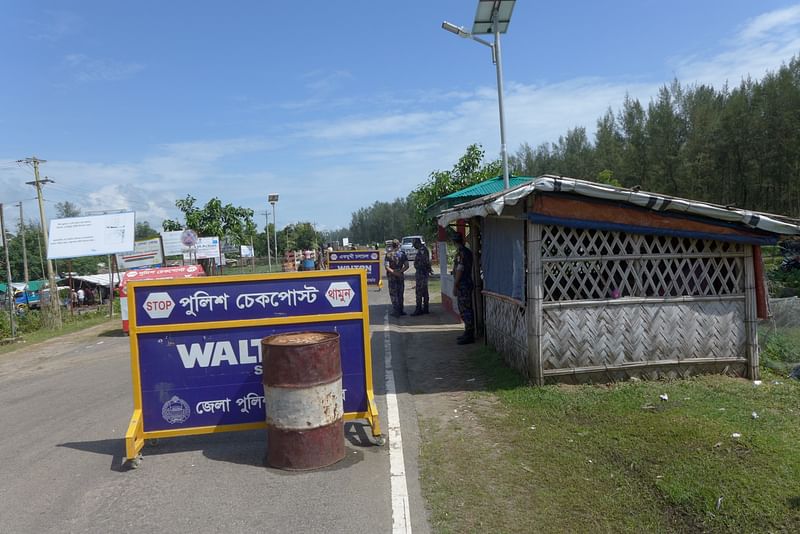 This is the Shamlapur police check post where retired army major Sinha Mohammad Rashed Khan was shot dead