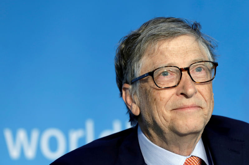 Bill Gates, co-chair of the Bill & Melinda Gates Foundation; attends a panel discussion on Building Human Capital during the IMF/World Bank spring meeting in Washington, US, 21 April 2018.