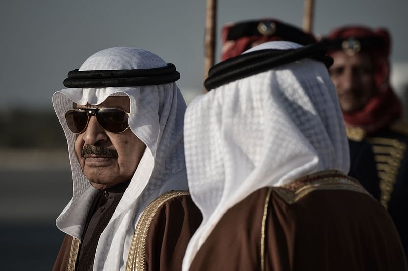 Khalifa bin Salman al-Khalifa is pictured at the al-Sakhir Palace in Manama on 24 December 2012