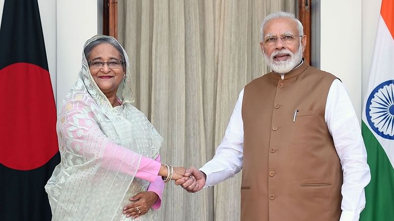 Prime minister Sheikh Hasina and her Indian counterpart Narendra Modi