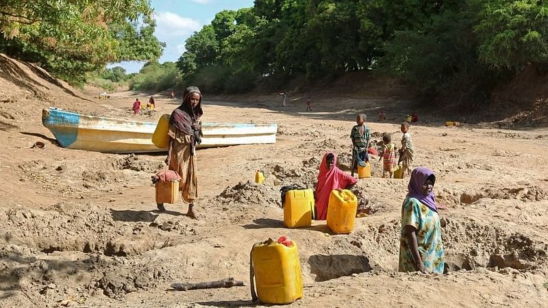 Somalia’s bread basket has become a dust bowl as the life-giving waters of the mighty Shabelle river run dry amid intense drought in the war-torn country