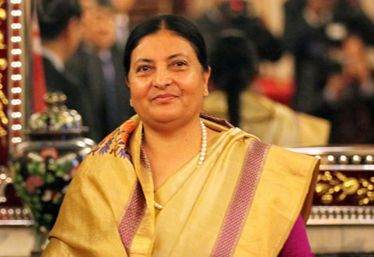 Nepalese president Bidya Devi Bhandari arrives in Dhaka