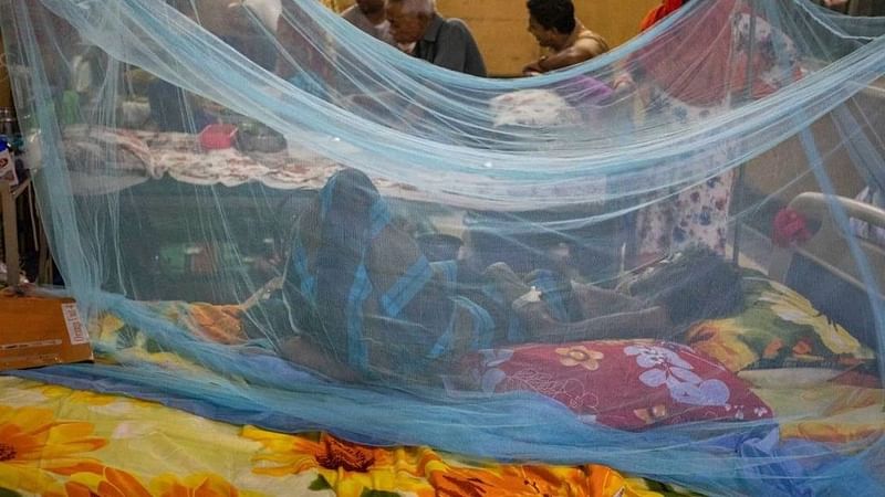 Dengue patients under treatment at a hospital in Dhaka.