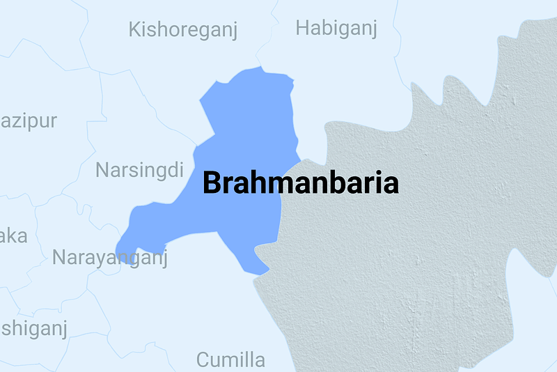 Brahmanbaria district map