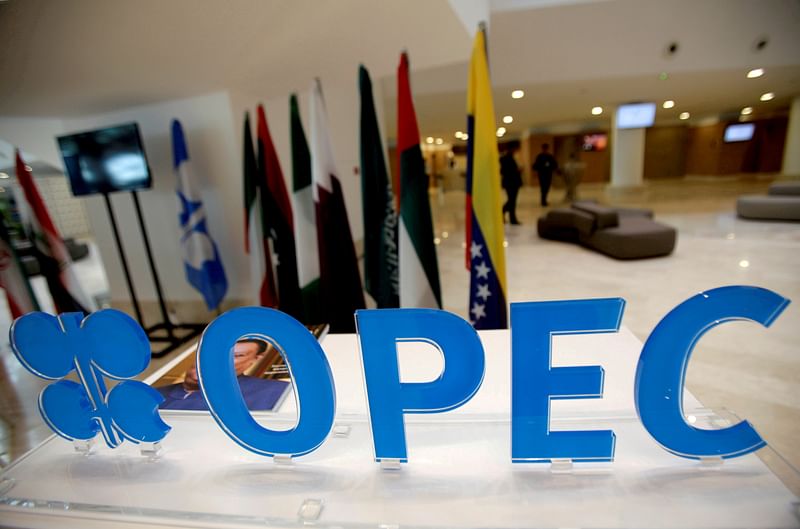 The OPEC logo pictured ahead of an informal meeting between members of the Organization of the Petroleum Exporting Countries (OPEC) in Algiers, Algeria, 28 September 2016.