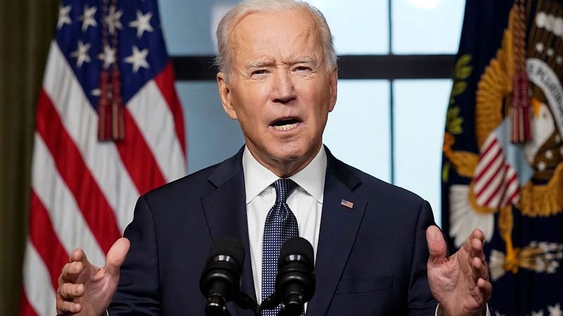 US President Joe Biden speaks from the Treaty Room in the White House on 14 April, 2021 in Washington, DC, about the withdrawal of the remainder of US troops from Afghanistan