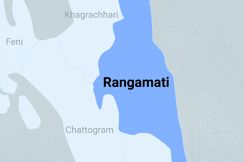 Map of Rangamati district