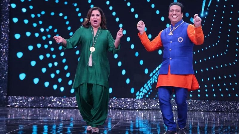 Farah Khan and Govinda on the dance floor