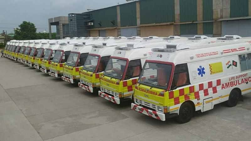 India gifts ambulances to Bangladesh