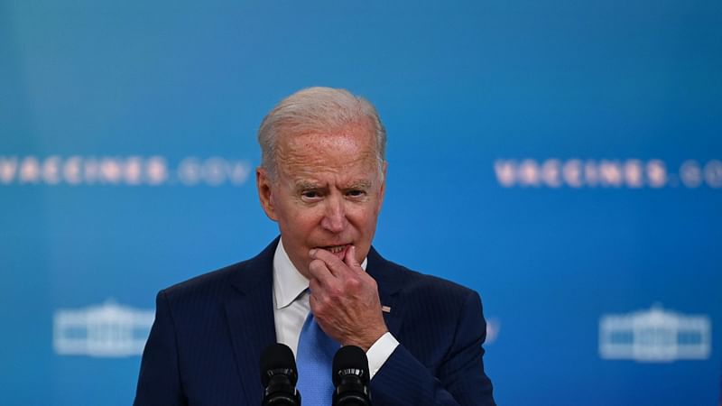 US President Joe Biden delivers remarks on the Covid-19 response and the vaccination program at the White House on 23 August, 2021 in Washington,DC