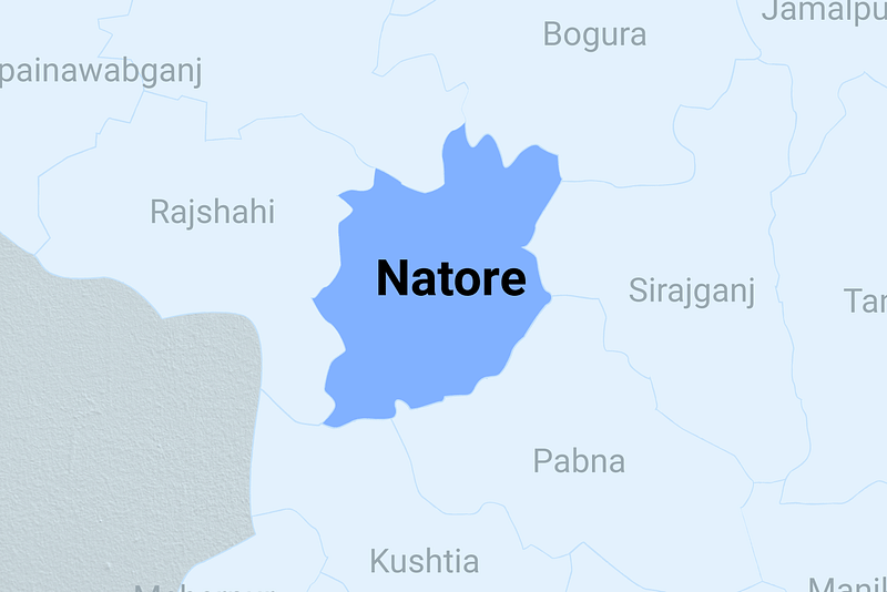 Map of Natore district