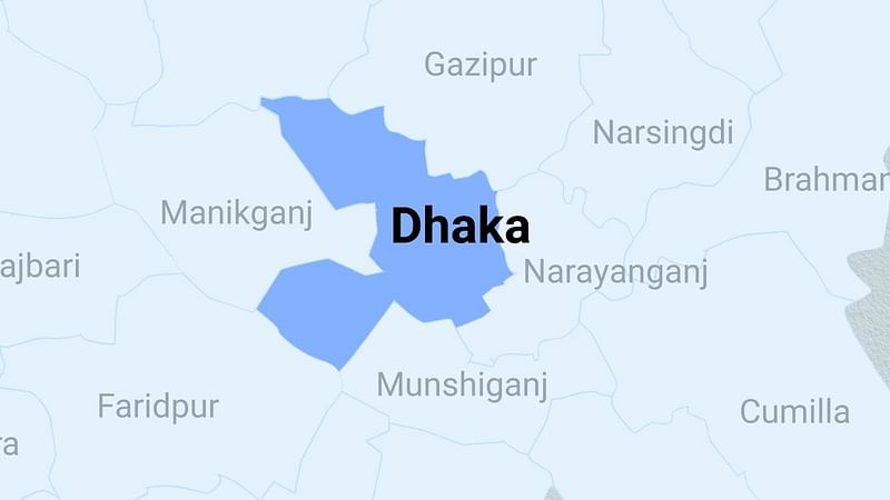 Map of Dhaka districts