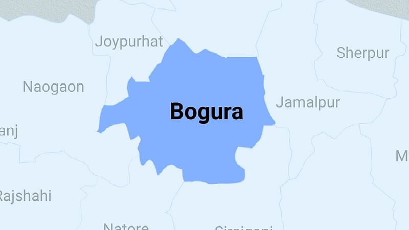 Map of Bogura district