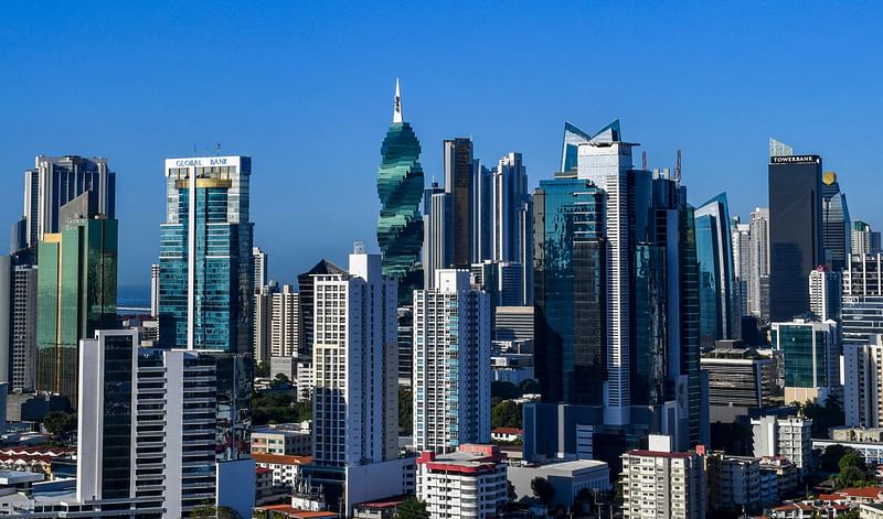 Financial centre of Panama City