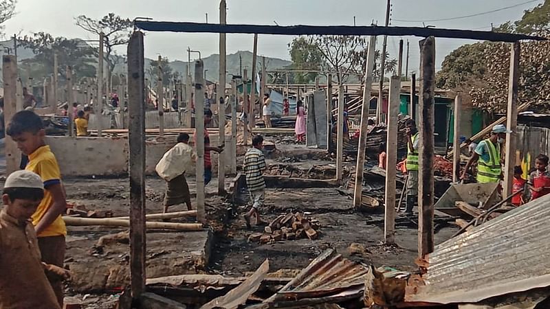 Rohingya terrorist groups were behind the fire broke that out at Nayapara refugee camp in Teknaf on 14 January 2021