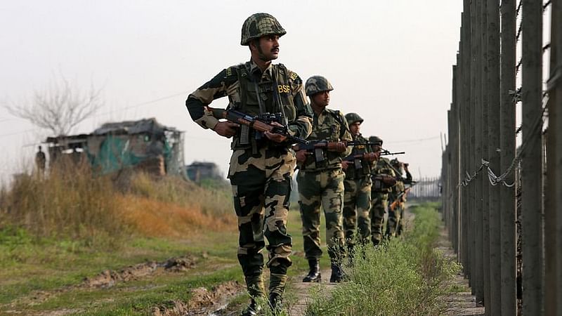 BSF members along the border