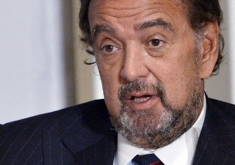 In this file photo taken on 4 September 2014 former US diplomat Bill Richardson takes part in the 18th annual CAF Development Bank of Latin America conference in Washington, DC